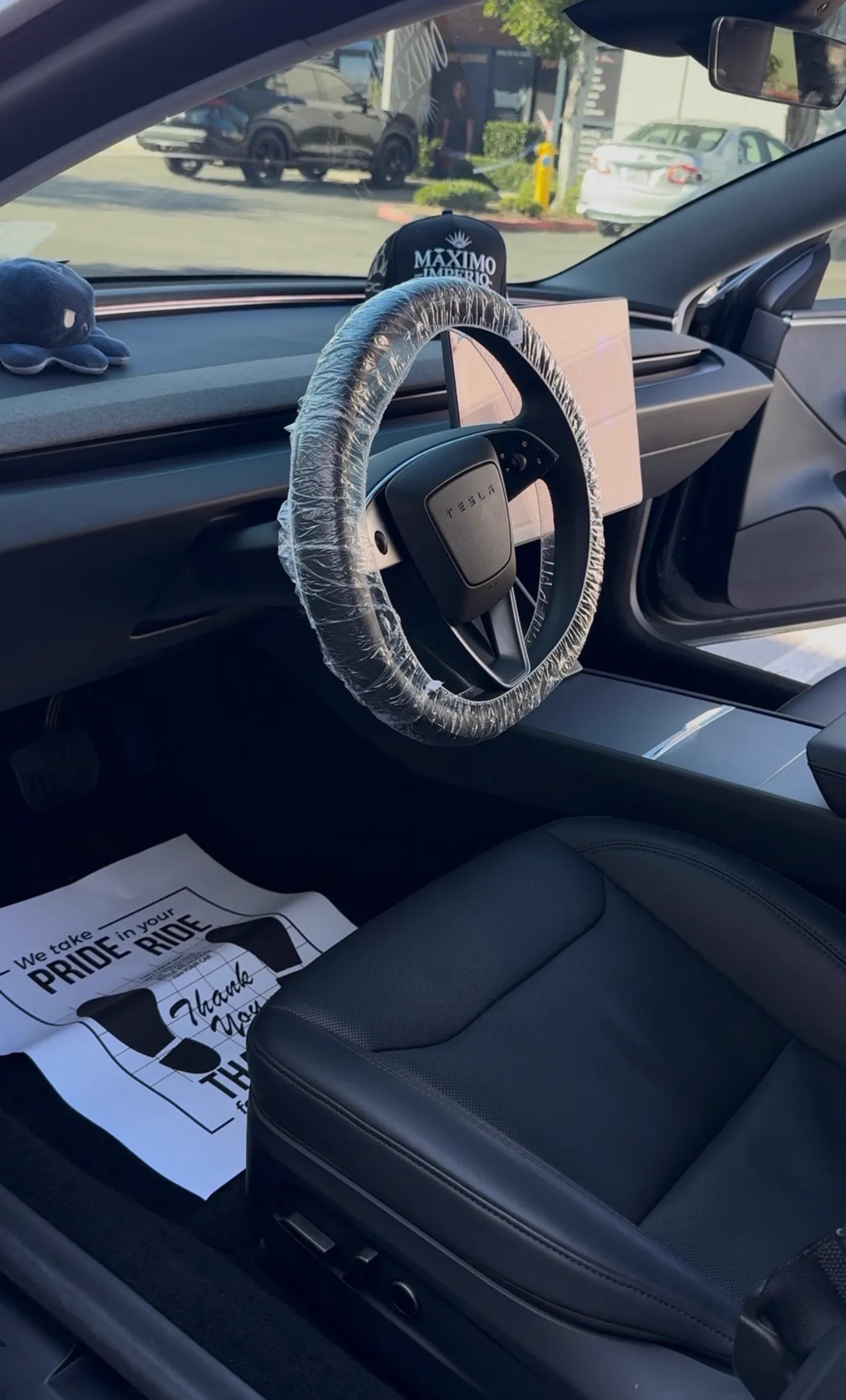 Tesla Model 3 interior detail